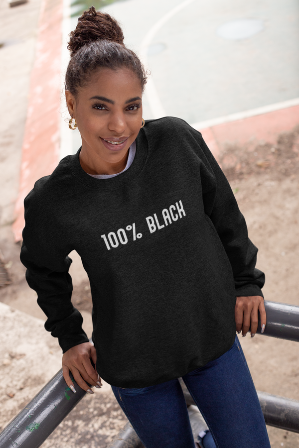 100% Black | Sweatshirt