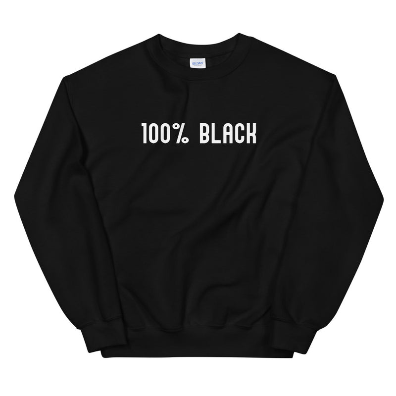 100% Black | Sweatshirt