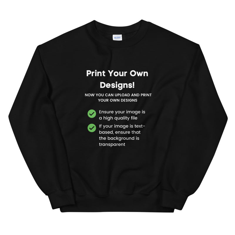 Create Your Own Custom Designed Sweatshirt BLKVIBE