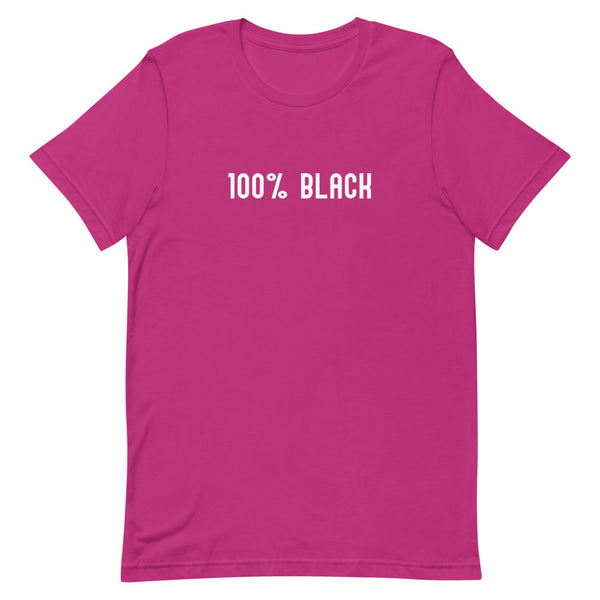 100% Black | Short-Sleeve Unisex T-Shirt