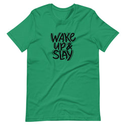 WAKE UP & SLAY | BLKVIBE | Short-sleeve unisex t-shirt