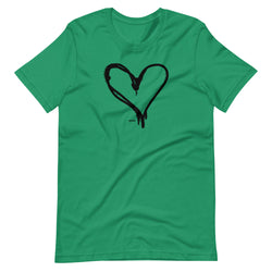 BLACK HEART | BLKVIBE | Short-sleeve unisex t-shirt