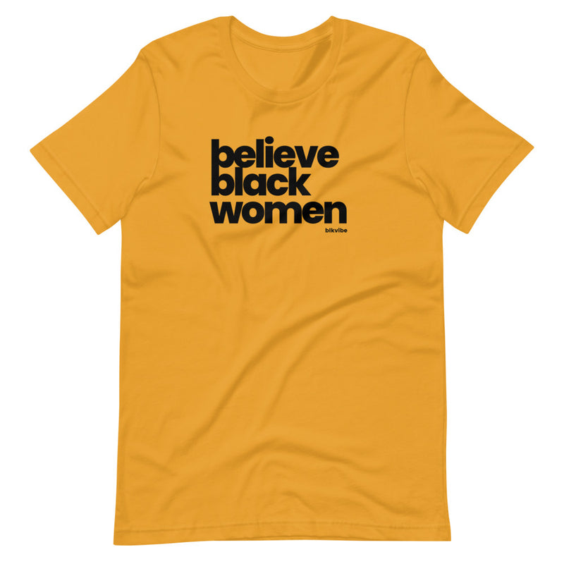 BELIEVE BLACK WOMEN | BLKVIBE | Short-sleeve unisex t-shirt