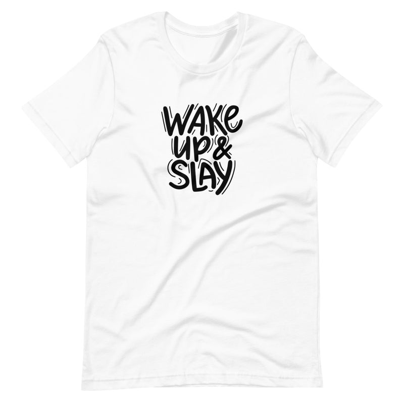 WAKE UP & SLAY | BLKVIBE | Short-sleeve unisex t-shirt