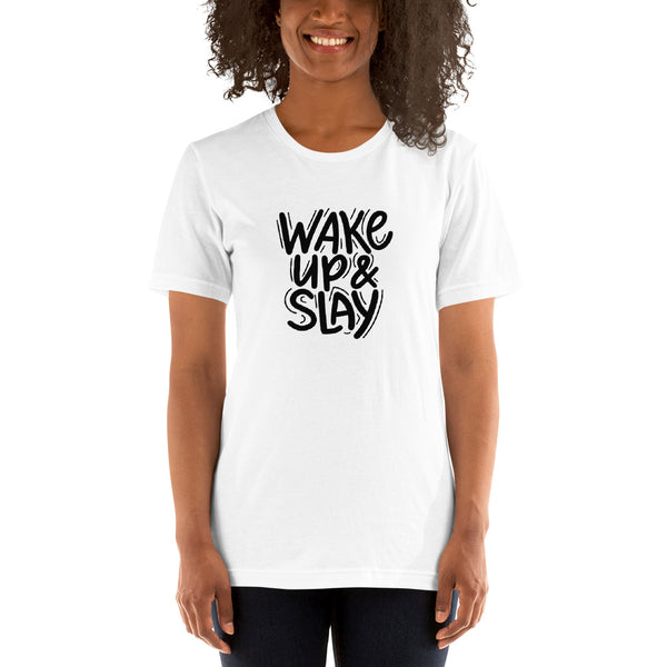 WAKE UP & SLAY | BLKVIBE | Short-sleeve unisex t-shirt