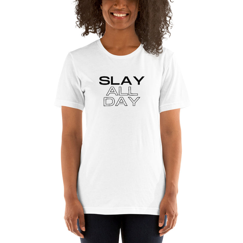 SLAY ALL DAY | BLKVIBE | Short-sleeve unisex t-shirt