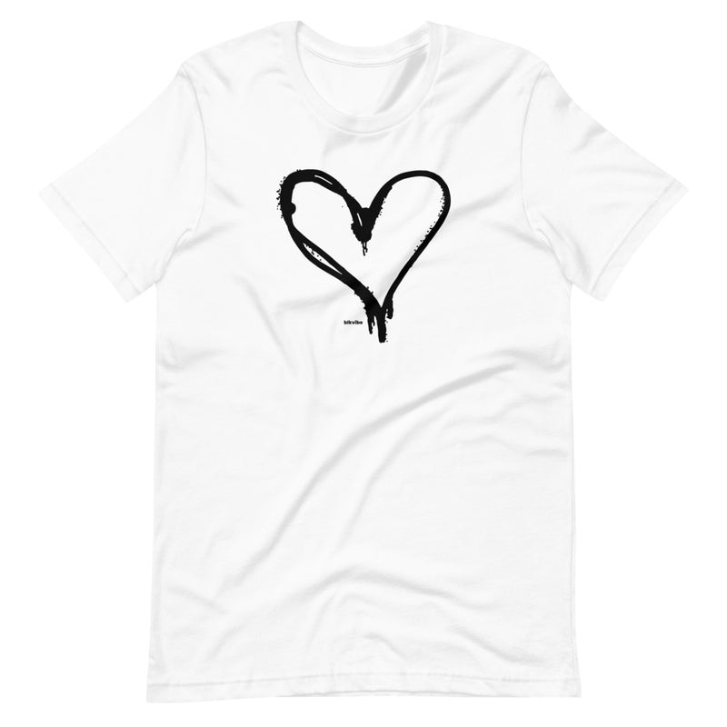 BLACK HEART | BLKVIBE | Short-sleeve unisex t-shirt